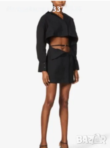 Jacquemus черна рокля, снимка 2 - Рокли - 49885803