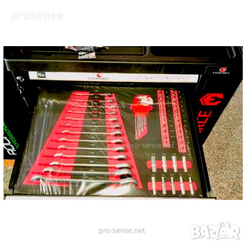 Шкаф с Инструменти 6 Чекмеждета 4 Пълно Оборудвани EVERFORCE, снимка 6 - Аксесоари и консумативи - 41471864