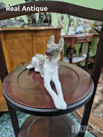 Рядка антикварна колекционерска руска порцеланова фигура ЛФЗ , снимка 5 - Антикварни и старинни предмети - 48800947