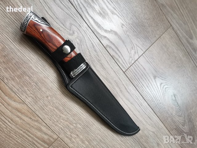 Ловен нож с орнаменти/Русия , снимка 3 - Ножове - 41460863