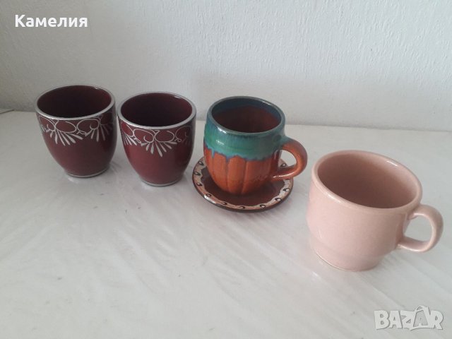 Порцеланови чинийки и керамични чашки, снимка 3 - Сервизи - 35820919