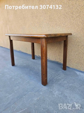 Масивна дъбова разглобяема маса/малък размер/, снимка 2 - Маси - 51384526