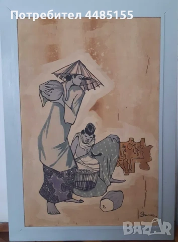 Две автентични азиатски платна