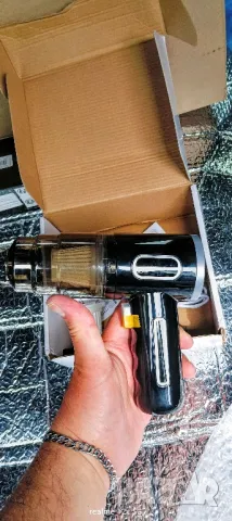 Мини безжична прахосмукачка Черна с 2000мА батерия , снимка 5 - Прахосмукачки - 50222485