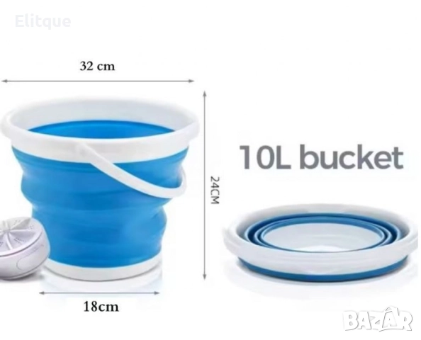 Мини преносима пералня, за пътуване, туризъм и почивка, ултразвукова турбина 24W, снимка 3 - Друга електроника - 52832716