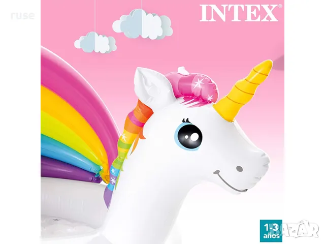НОВИ! Детски басейн Еднорог Intex 127x102x69см, снимка 5 - Надуваеми играчки - 49073873