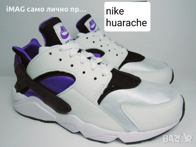Дамски маратонки Nike Huarache 37.5 размер, снимка 6 - Маратонки - 52038757