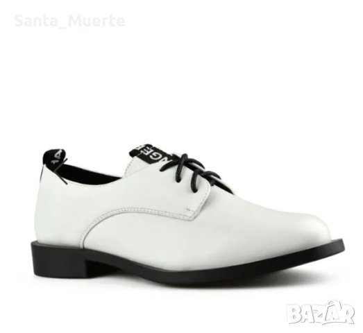 Нови Дамски елегантни бели обувки с ток, снимка 2 - Дамски обувки на ток - 44369127