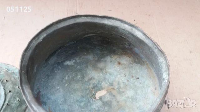 ковано възрожденско бакърче за вино с цедка , снимка 11 - Антикварни и старинни предмети - 50596590