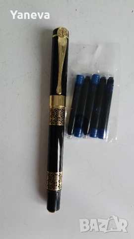 Стилен комплект тефтер , писалка и пълнители ., снимка 3 - Антикварни и старинни предмети - 53488351