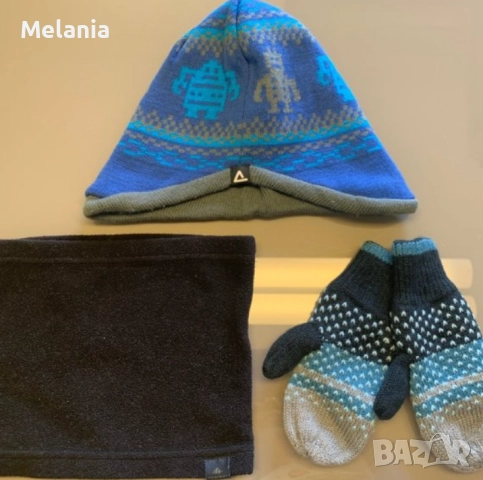 Купчинка от шалчета, шапки и ръкавички за момче, 1-7 г., снимка 3 - Шапки, шалове и ръкавици - 52300235