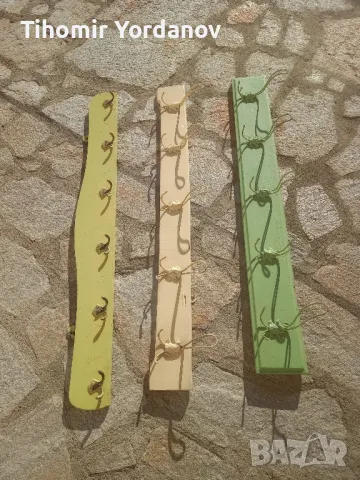 Дървени закачалки.-3 броя., снимка 2 - Антикварни и старинни предмети - 47881749