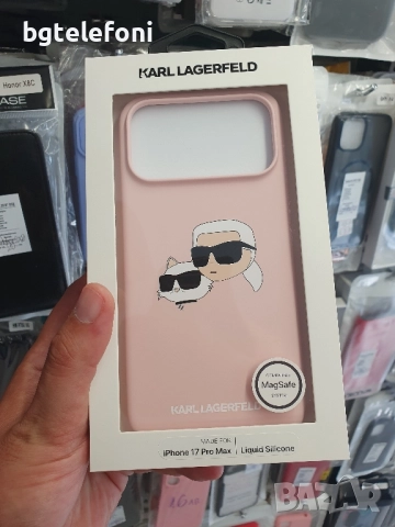 Karl Lagerfeld iPhone 17 Pro , iPhone 17 Pro Max , iPhone AIR  лукс гърбове, снимка 3 - Калъфи, кейсове - 51695120