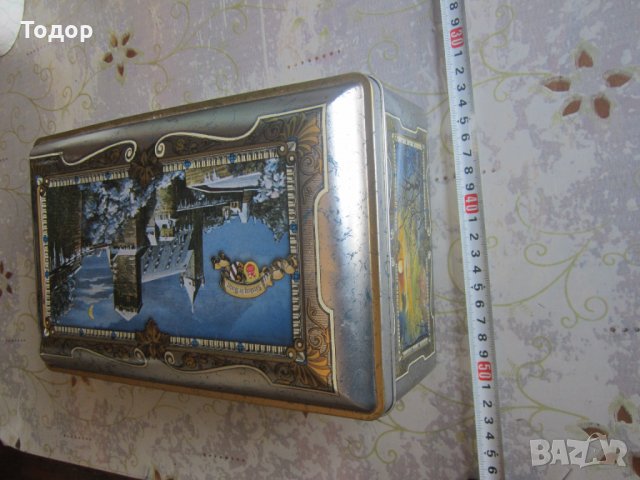 Уникална ламаринена тенекиена литографска кутия , снимка 4 - Колекции - 33946695