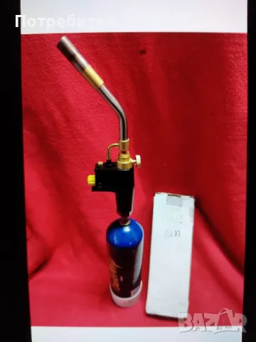 Газова горелка с пиезо запалване и зареждаща се бутилка 1.280 л, снимка 11 - Други стоки за дома - 48421936