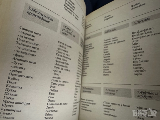 Българо-испански разговорник, снимка 11 - Чуждоезиково обучение, речници - 51839710