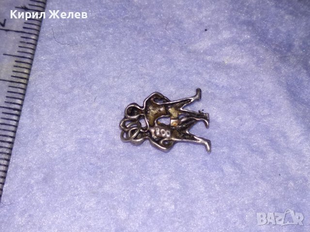 СТАР Сребърен ЗОДИАКАЛЕН АРТ МЕДАЛЬОН ЗОДИЯ БЛИЗНАЦИ СРЕБРО 800 ФИГУРАЛЕН АСТРОЛОГИЧЕН ПЕНДАНТ 25427, снимка 5 - Антикварни и старинни предмети - 39319673