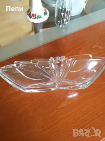 Изящна стъклена елипса, снимка 10 - Сервизи - 48140230