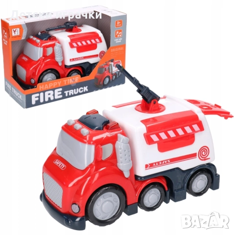 Пожарен Камион с водни оръдия, със светлини и звуци 