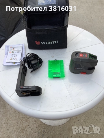 WÜRTH Лазер зелен лъч, снимка 2 - Измервателни инструменти - 52055702
