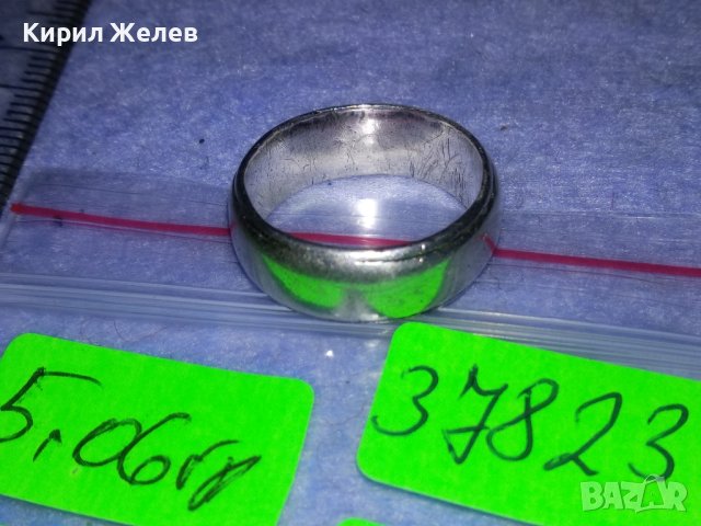 СТАРИННА МАСИВНА СРЕБЪРНА РЕТРО АР ДЕКО СТИЛ ХАЛКА ВИСОКА ПРОБА СРЕБРО ПРЪСТЕН РЪЧНА ИЗРАБОТКА 37823, снимка 9 - Антикварни и старинни предмети - 40762593