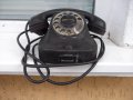 Телефон шайбов черен бакелитов стар от ранния соц, снимка 8