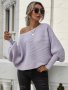 Дамски свободен пуловер с кръгло деколте и дълги ръкави, 2цвята - 023, снимка 6