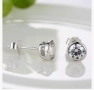 Сребърни Обеци с Кристали, снимка 2