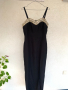 Черна рокля с перли, снимка 1 - Рокли - 36243666