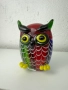 Цветна стъклена фигурка на бухал - Murano. №7631, снимка 2