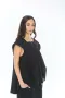 Дамски Ленен Топ Altea - Черен, снимка 2