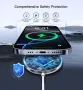 Комплект от 2 магнитни безжични зарядни устройства 15W Fast Mag-Safe със сгъваеми стойки, снимка 3
