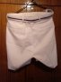 Къс бял панталон с колан., снимка 2
