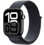 НОВ!!! Apple Watch 10 GPS, Jet Black Aluminum case 42 мм, Ink Sport Loop, снимка 1