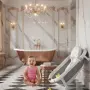 Сгъваема бебешка вана с термометър и възглавница, снимка 8