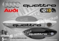 AUDI QUATTRO стикери дръжки SKD-AU-QU, снимка 1