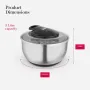GF847071 Good Food спинър за салата, с подвижна кошница и неплъзгаща се основа, 5 литра, сребристо, снимка 6
