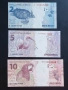 Бразилия.
2, 5 и 10 реала.
2010 година.
UNC., снимка 1