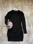 Страхотна нова еластична черна парти елегантна рокля H&M hm h&m , снимка 4