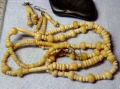 КОМПЛЕКТ СТАРИ ОГЪРЛИЦА и ОБЕЦИ МАЙСТОРСКИ РЪЧНО ИЗРАБОТЕНИ от КОСТ РОГ и БРОНЗЕ ЕтнАРТ НАКИТИ 17412, снимка 6