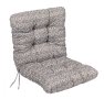 Възглавница за стол с облегалка, 100x50 см, Бежево/ бяло
