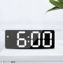 Цифров LED огледален настолен часовник,цифрова аларма,дата,температура и др.функции, снимка 3