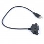 USB to Mini Sata II 7+6 13PinConverter Cable for Laptop DVD  Drive КАДИ Hard Drive Caddy, снимка 2