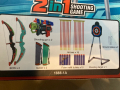 Archery комплект с 2 лъка и 2 пистолета, стрели и меки коршуми, LED светещ комплект за стрелба с лък, снимка 5