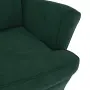 vidaXL Фотьойл, тъмнозелен, кадифе, снимка 6