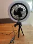 RGB LED лампа, Вентилатор, Трипод, Стойка за телефон, снимка 3