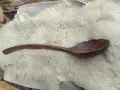 Голяма дървена лъжица. Дървена лъжица нова. Дървена лъжица черпак от дърво, снимка 2