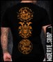 Черна тениска с щампа FIGHTERS BACK, снимка 1 - Тениски - 41347769