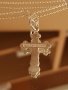 Стилен фин и елегантен СРЕБЪРЕН КРЪСТ СПАСИ И СЪХРАНИ, снимка 2