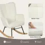 Люлеещ се стол HOMCOM с поларена визия, снимка 4